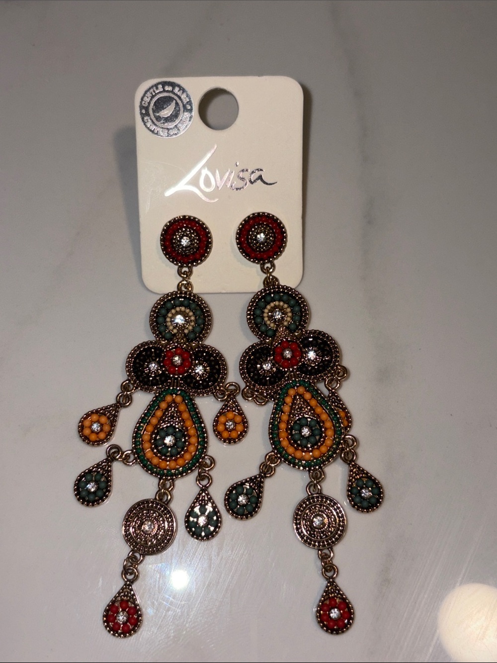 Lovisa Multicolor Beaded Chandelier Earrings